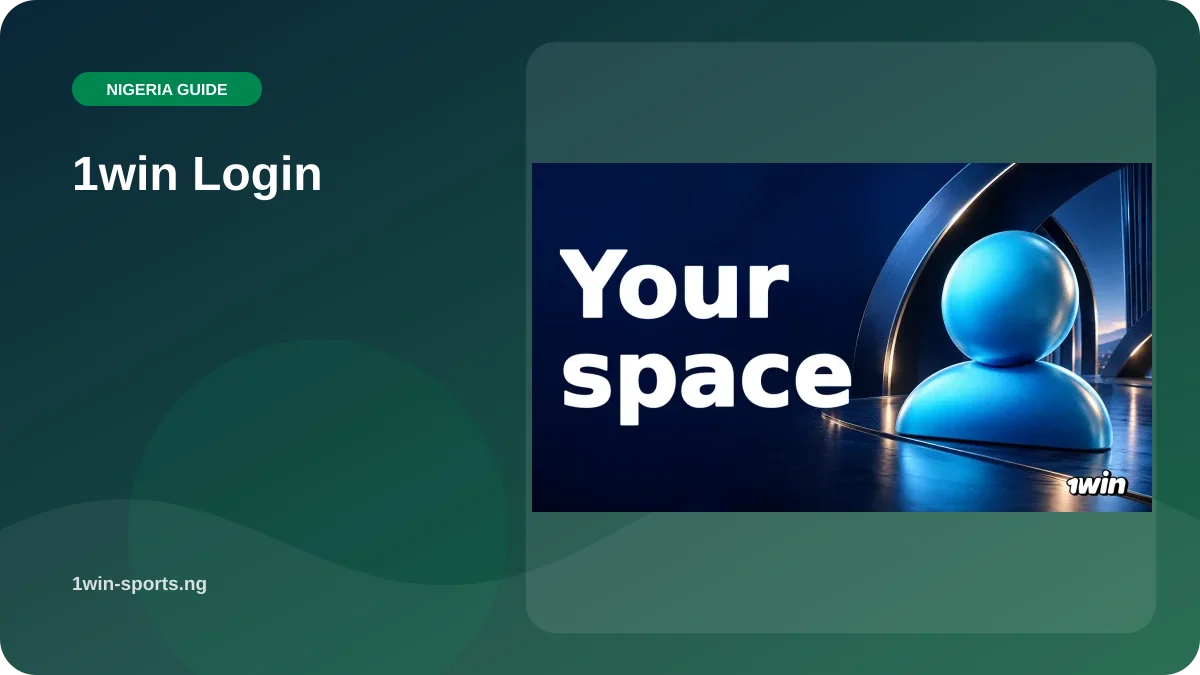 1win Login illustration