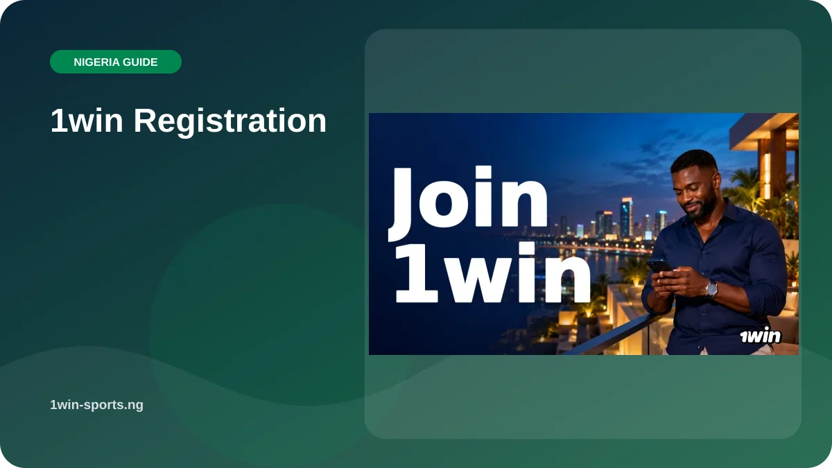 1win Registration illustration